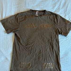 Vintage HBA Hood By Air Faded Tribal Graphic Shirt Size Large Y2K